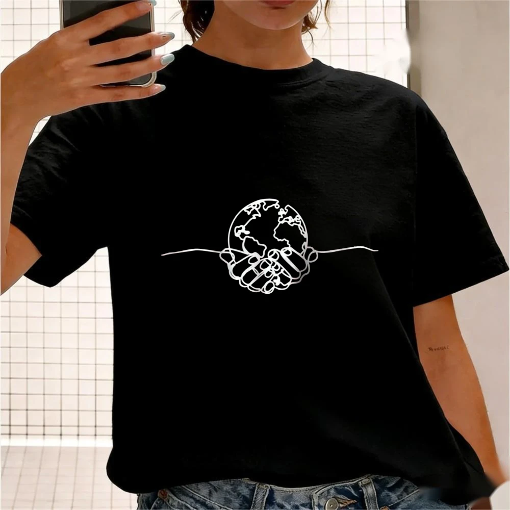 Save The Planet Save The World TShirt Earth Day Environmentalist T-Shirt Contracted Design Unisex Shirt Men Women Casual Tee Top