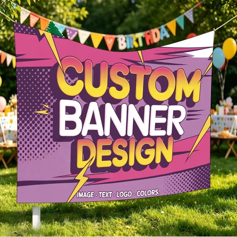 Custom Flags Banners Holiday Festivals Personalized Flair Perfect Seasonal Celebrations Themed Parties Indoor Outdoor Display