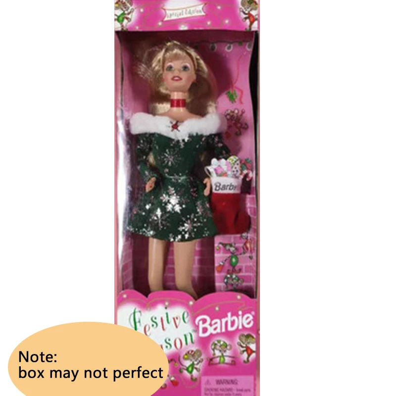 Original Barbie Festive Season 1997 Snowflake Dress Up Green Eyes Blond Hair 11.5" Doll for Girls Toys Special Edition Christmas - AliExpress 26 Original Barbie Festive Season 1997 Snowflake Dress Up Green Eyes Blond Hair 11.5" Doll for Girls Toys Special Edition Christmas - AliExpress 26
