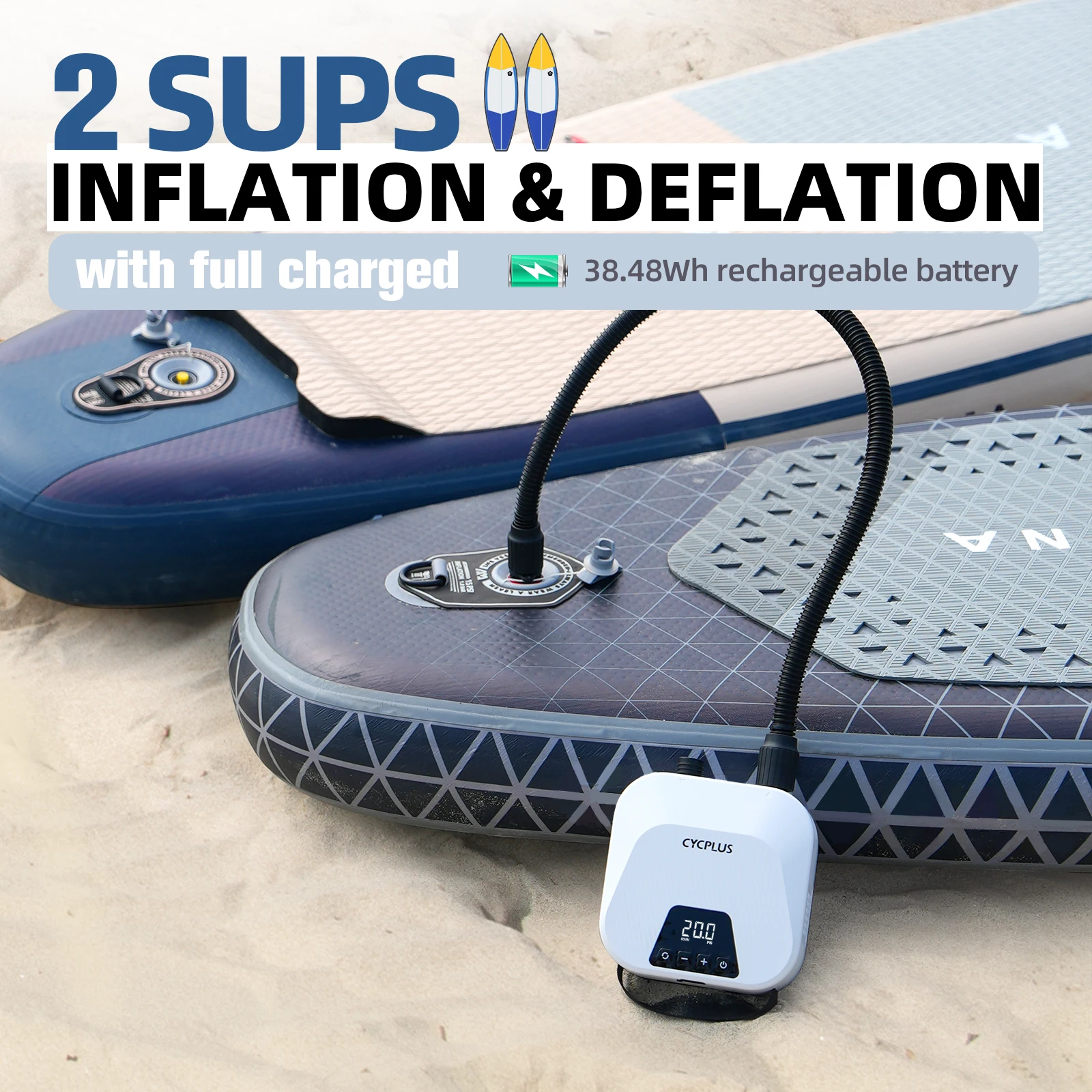 CYCPLUS 20PSI Smart SUP Air Pump 2600mAh