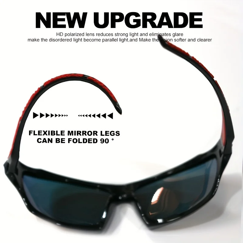 1/3PCS Sport Polarisierte Sonnenbrille für Männer Leichte Nachtsicht Männliche Shades Radfahren Fahren Angeln Mode Spiegel Sonnenbrille – Detail 7