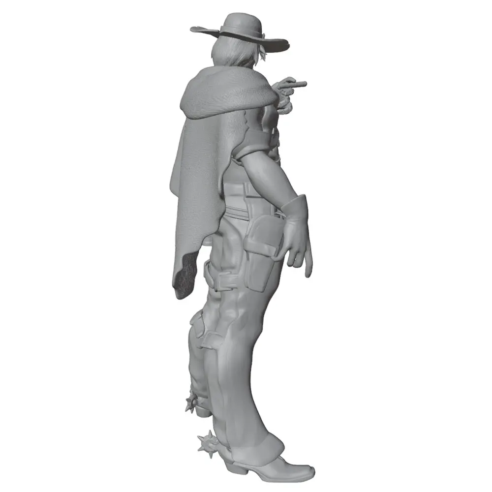 Figura miniatura resina vaquero 1/24 sin pintar 75 mm coleccionismo - imagen 3