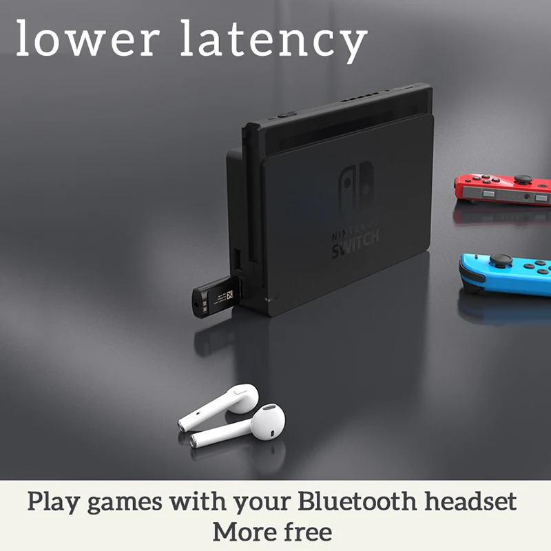 كوالكوم CSR BT 5.2 الصوت الارسال AptX LL HD متعدد نقطة محول لاسلكي مع 3.5 مللي متر منفذ AUX مع هيئة التصنيع العسكري لأجهزة التلفزيون PS4 PS5 XBX