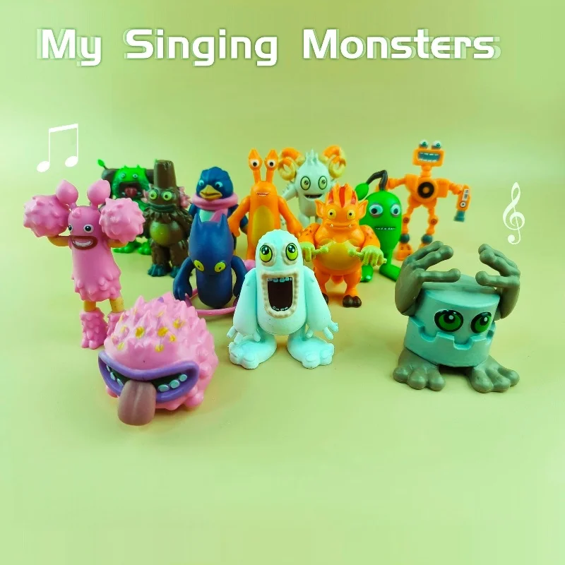 My Singing Monster 13 Uds. Figuras de Anime bonitas, juguetes de moda, muñecos de dibujos animados divertidos y creativos, regalos geniales únicos para amigos y familiares