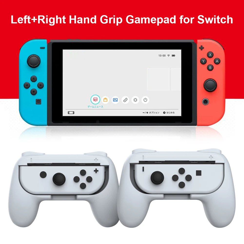 2PCS Joycon Game Controller Holder Left Right Hand Grip Handle Ergonomic Stand For Nintendo Switch OLED Joy Con Gamepad