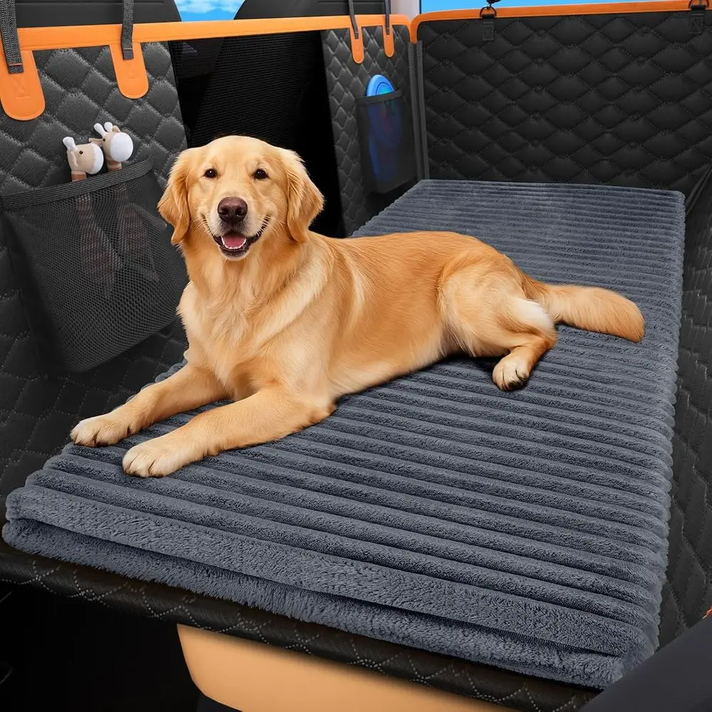 

Non-Slip Washable Dog Bed Mat for Car Back Seat, Extends & Protects, 54x24.8 Grey