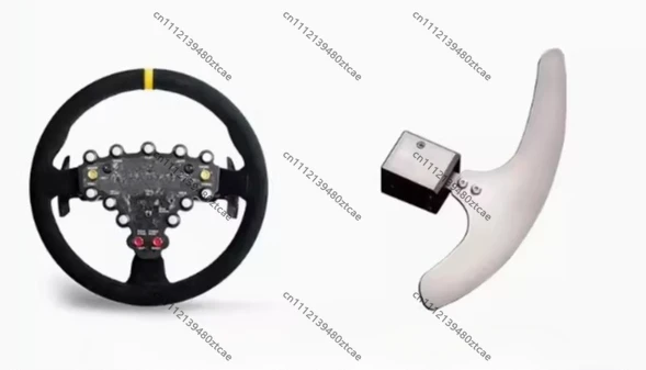 Two Way Push Pull Shift Paddles for Racing Simulator, Rally Game Steering Wheel Shifter Replacement Accessories