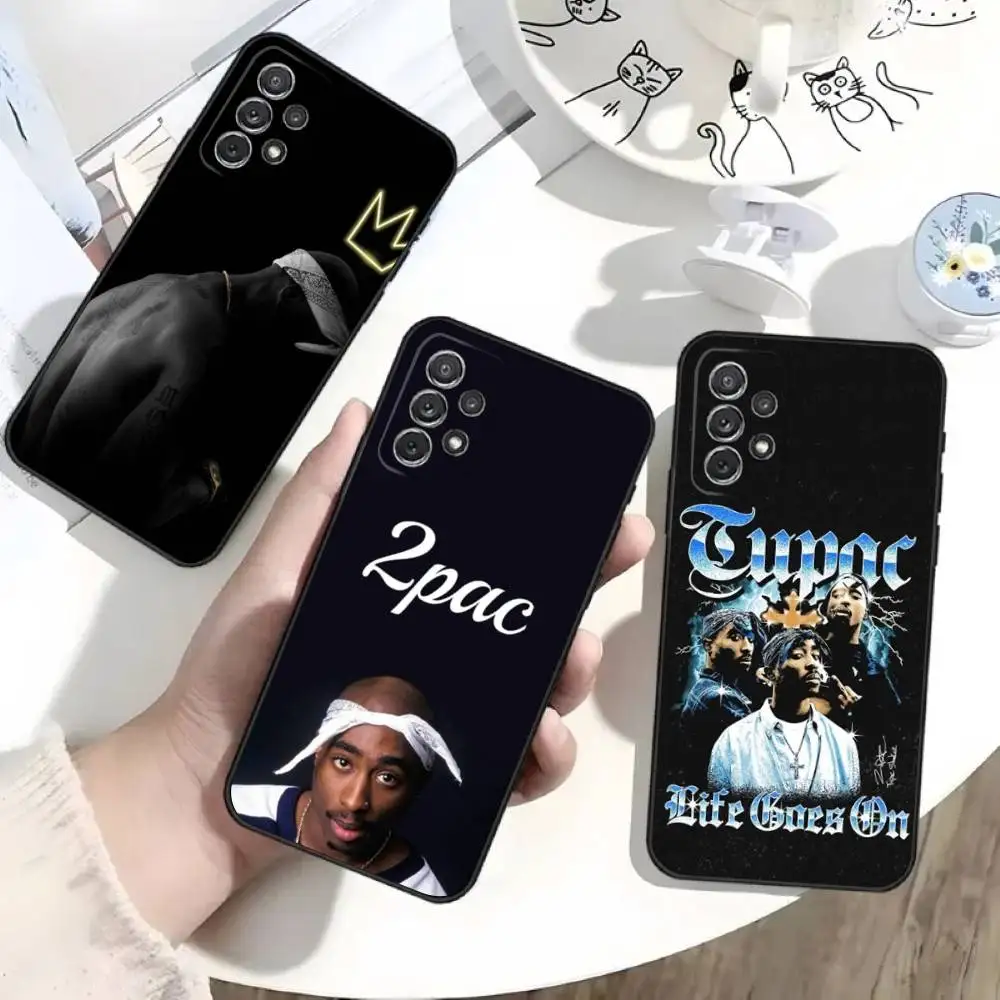 

Rapper T-Tupac Shakur Phone Case For Samsung S25,S24,S21,S22,S23,S30,Ultra,S20,Plus,Fe,Lite,Note,10 Black Soft Shell