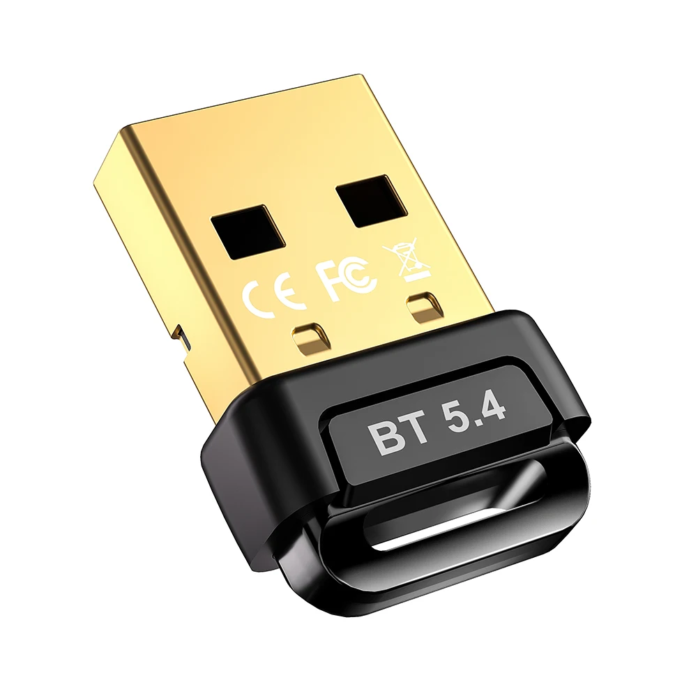 Адаптер BT 5.4 USB BT 5.3 Dongle Plug and Play Беспроводной BT-передатчик Приемник для ПК Мышь Клавиатура Наушники Динамики