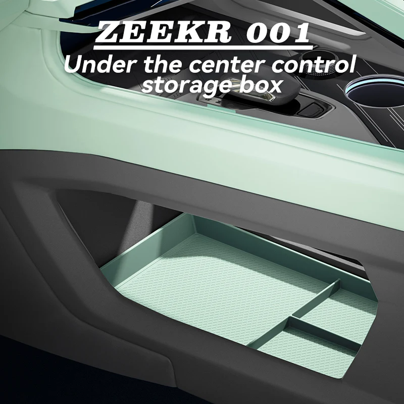 

For ZEEKR 001 2023 2024 2025 central control lower storage box, armrest box, lower load, door storage box/silicone