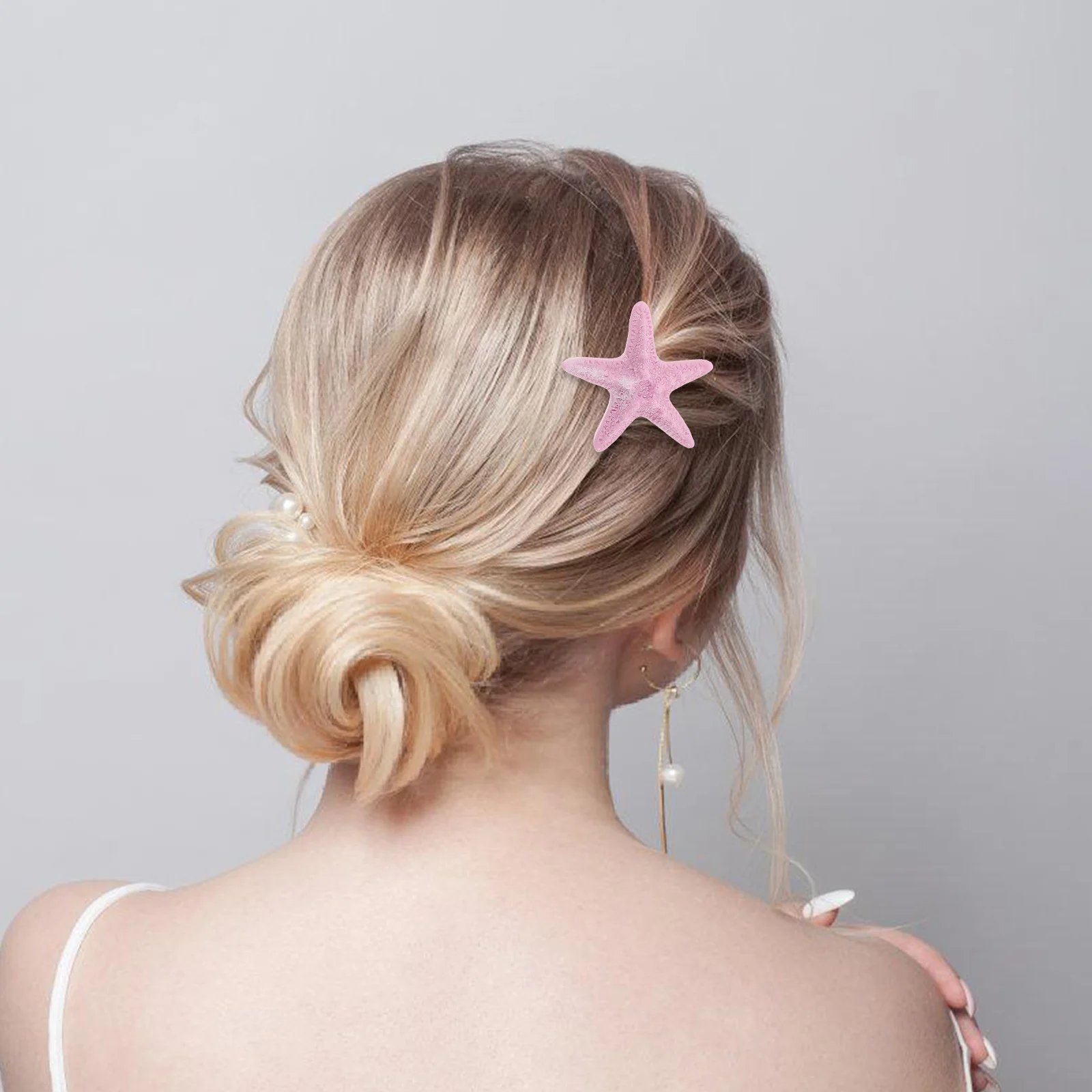 

4Pcs Sea Star Hair Clips Resin Mermaid Costume Accessories Beach Summer Party Wedding Hair Barrettes Pins for Women Girls