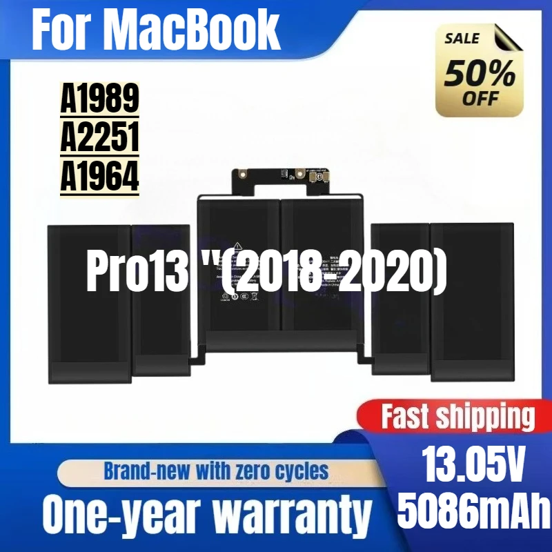 

A1989/A2251/A1964 for MacBook Pro13 "(2018-2020) Laptop Battery High Quality High Capacity Battery Replacement Bateria A Cell