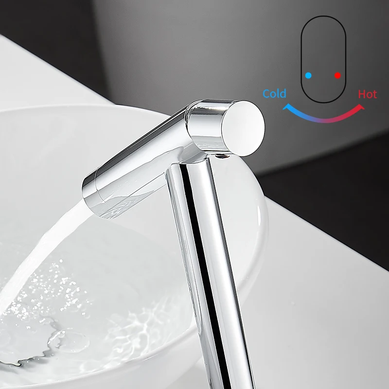 Bassin F/05 ets Laiton Or Argent Luxe HOSink ancies Poignée Unique Trou Bassin Chaud Froid centre commercial Robinet D'eau WF-855775L