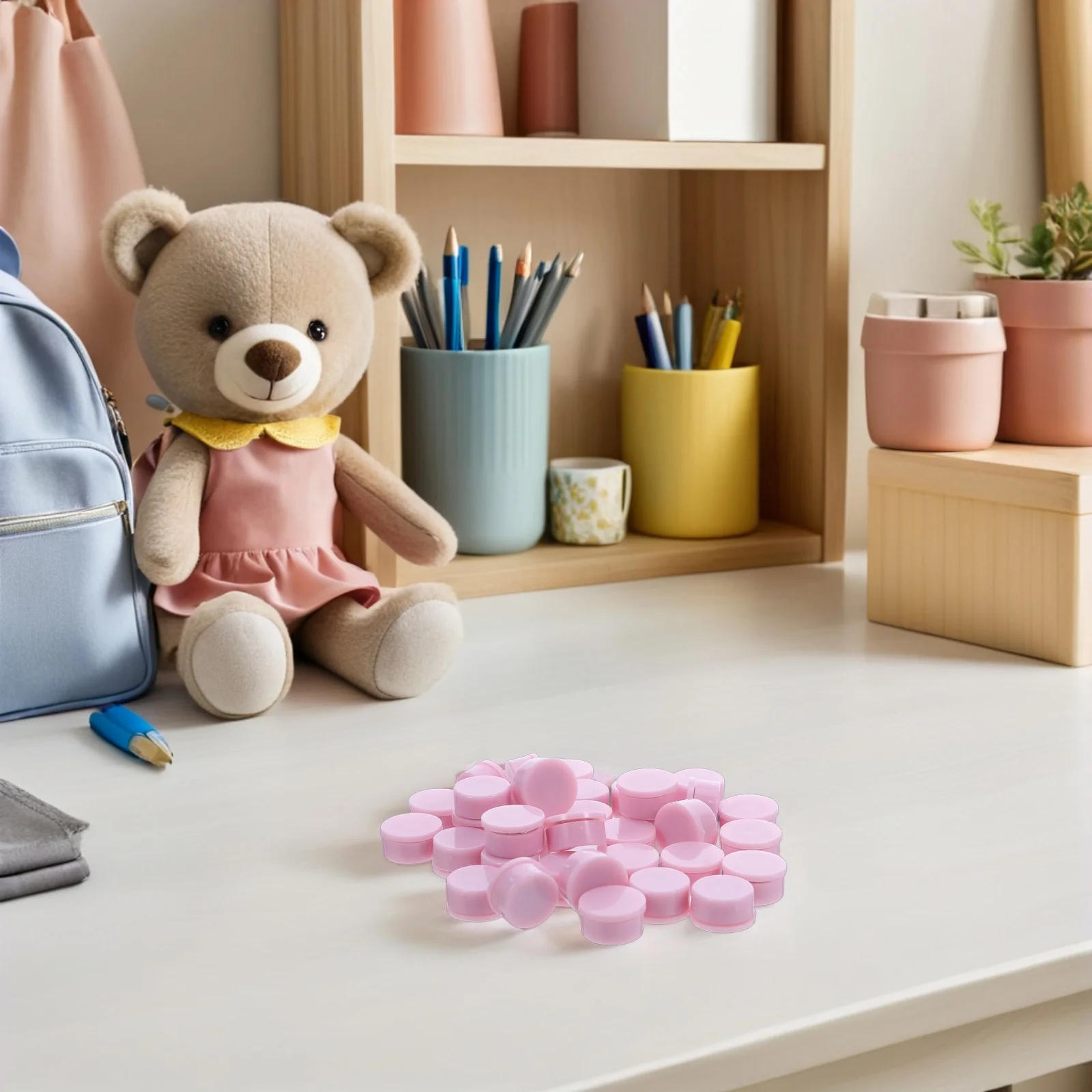 

50pcs Mini Rotary Bearings 6Mm Spinning Base For Diy Crafts Jewelry Clay Ornaments Windmill Swivel Ball Bearing For Hair Clips