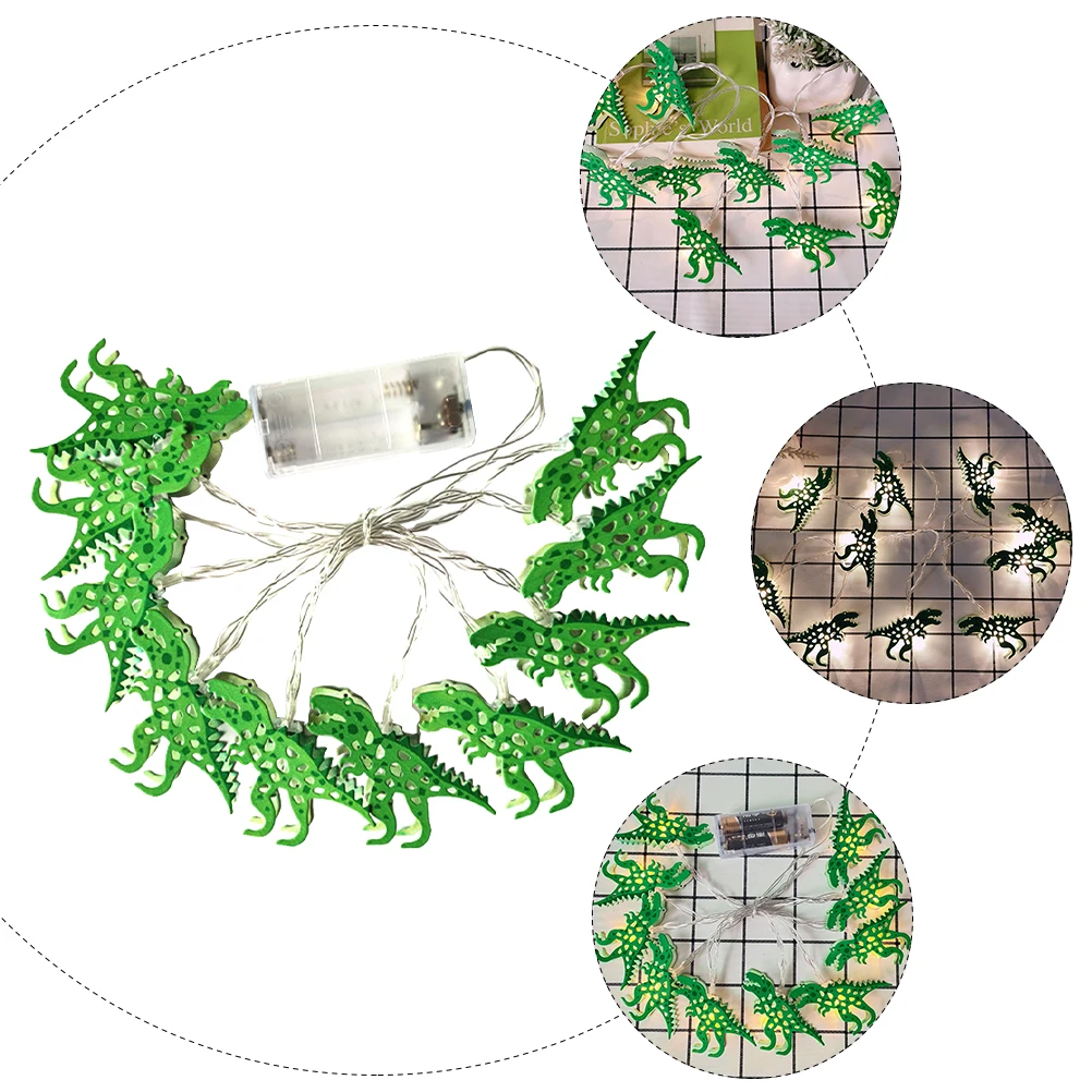 1 مجموعة 1.65 متر ديناصور LED سلسلة أضواء الكرتون شكل غرفة الزخرفية حفلة غرفة نوم الاطفال مصابيح الإبداعية LED ديناصور مصابيح
