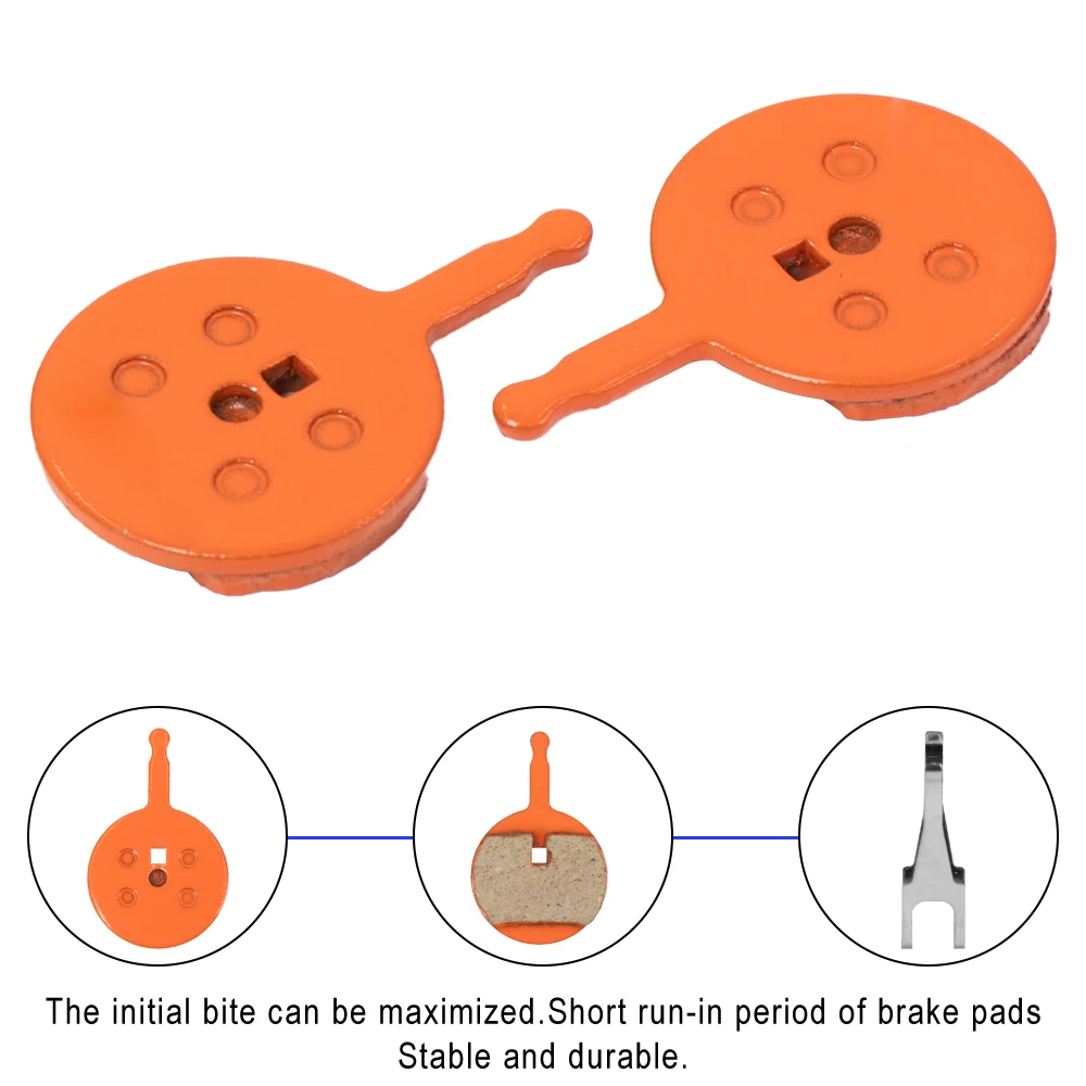 Semi-Metallic Disc Brake Pad for FLJ Electric Scooter E-Bike Kick Scooter Universal Resin Semimetal Brake Pads Accessories
