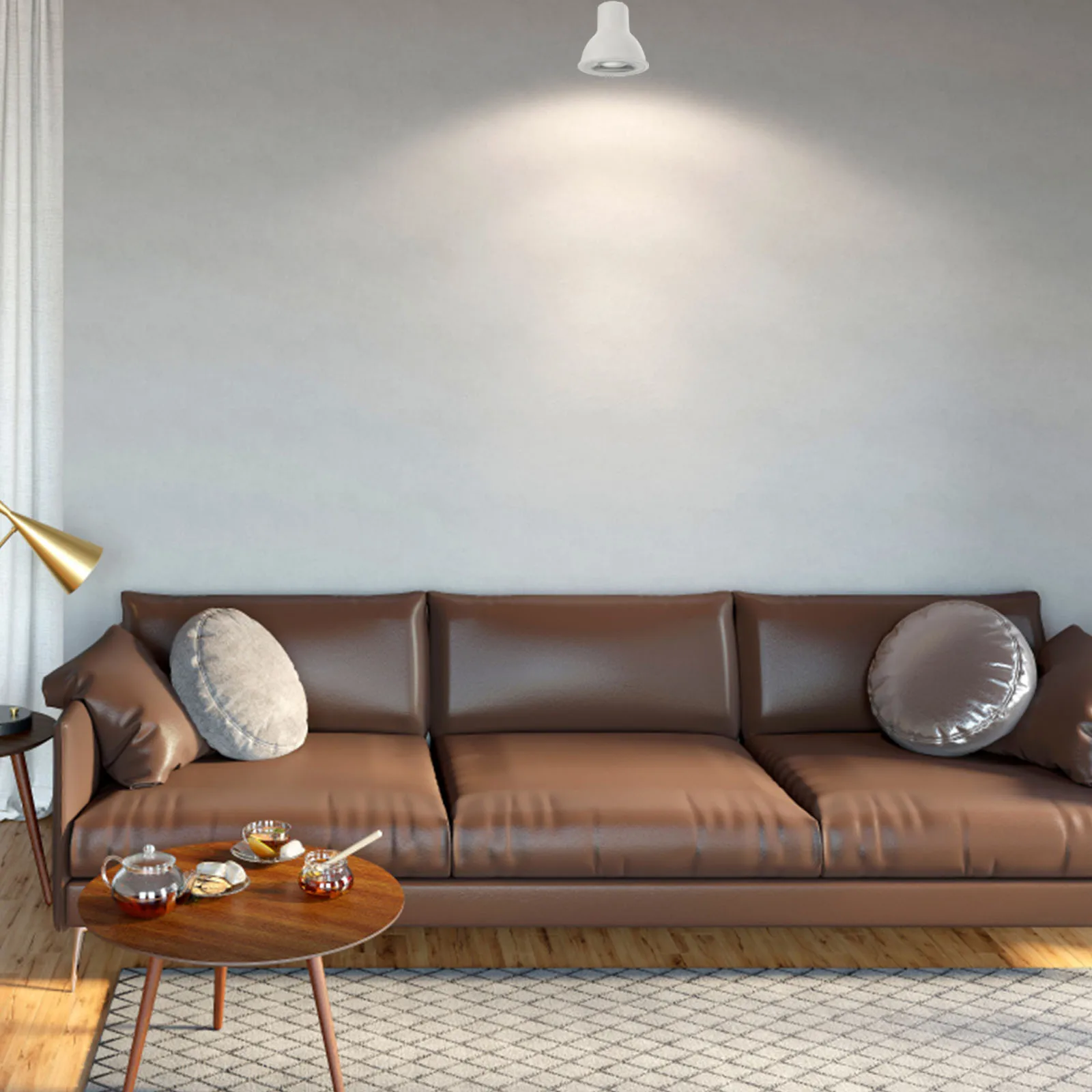 

4Pcs LED Spotlight Lamp Retro Style Practical Track Light High Brightness for Restaurant Bar Living Room Lighting