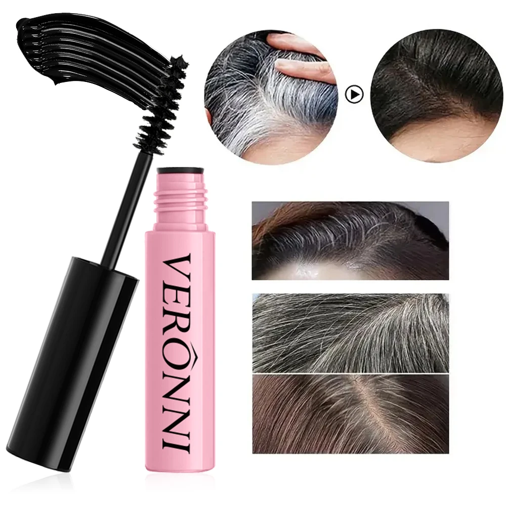 Instant Root Touch-Up Color Stick – Tragbarer Haarfärbestift für eine schnelle Abdeckung in Weiß und Grau