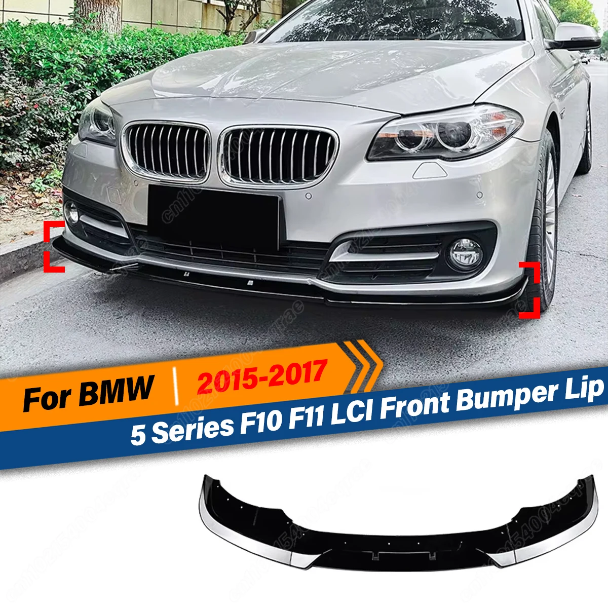 

For BMW 5 Series F10 F11 LCI 2015 2016 2017 Automobile Front Bumper Splash Lip Splitter Lip Protective Plate Body Modification