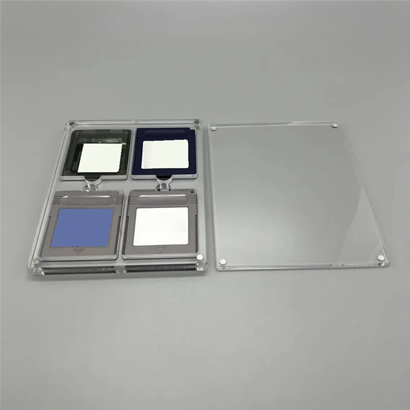 

ABKI-High Transparency Acrylic Magnetic Suction Cover Games Storage Box Hard Shell Cartridge Case For Gameboy GB GBC