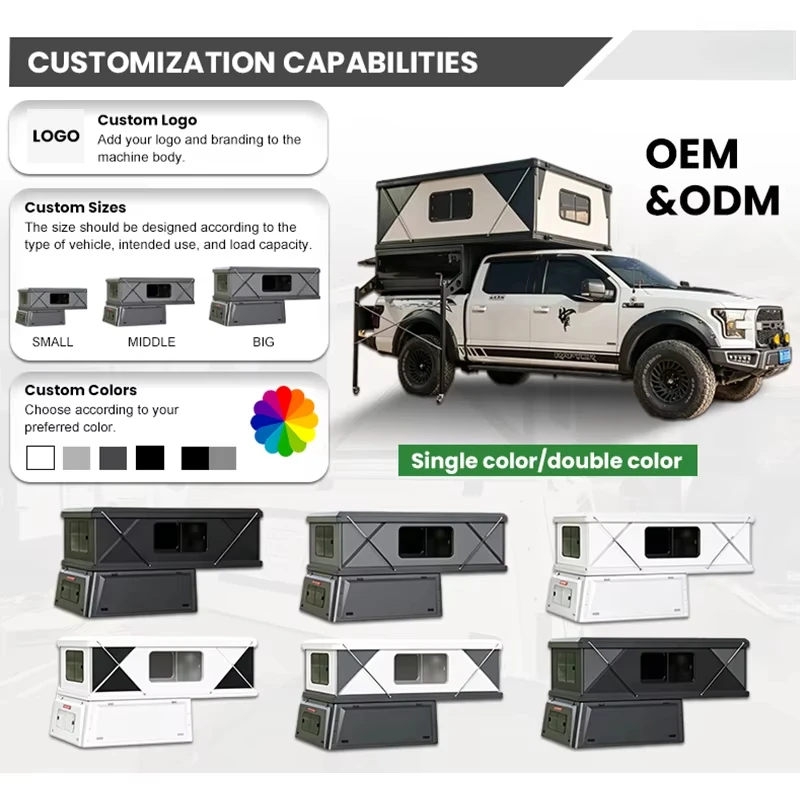 Bulk Portable Off Road Pop Up Camper for Pickup Truck Bed Overland Camping Outdoor Adventures Expedition Travel Foldable Tent