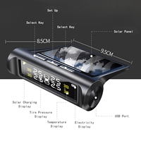 C240 Solar Power Car External TPMS Sensor Tire Pressure Monitoring System