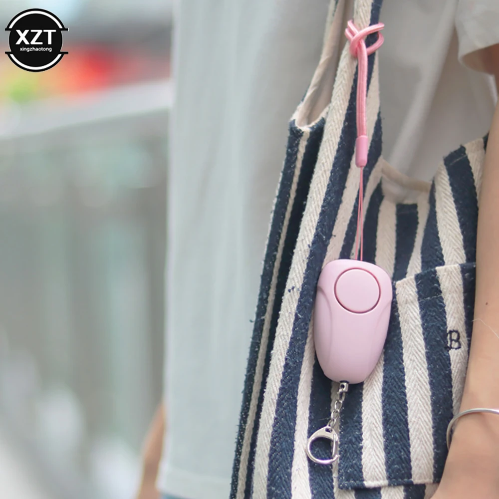 Personal Alarm Rechargeable Girls Safety Protection Alarm 120dB Scream Siren Keychain Backpack Pendant Security Equipment