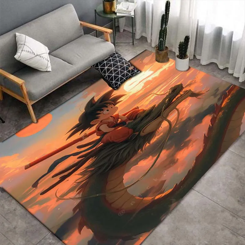 D-Dragon Ball ,Carpet Rug for Living Room Bedroom,Kitchen Doormat Bathroom Anti-slip Floor Mat