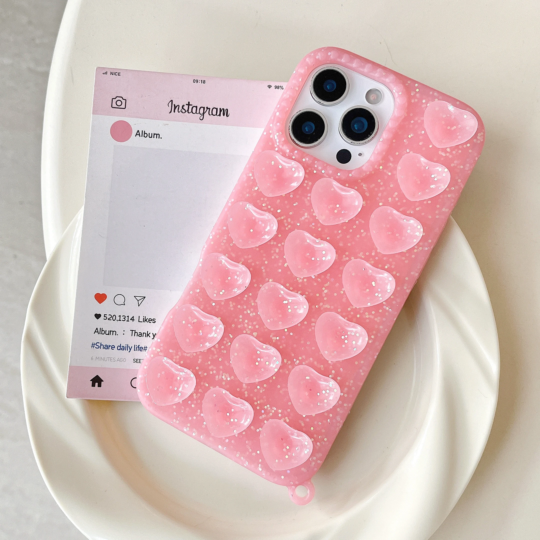 

﻿ Модный силиконовый чехол на присоске с милым сердечком и конфетами для iPhone 17, 15, 14, 13, 16 Pro Max, однотонный чехол ﻿ ﻿ ﻿ ﻿