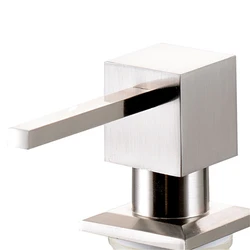 Aço inoxidável Kitchen Sink Soap Dispenser Black ABS Dispenser Detergente Liquid Soap Loção Dispensers Built-in Design