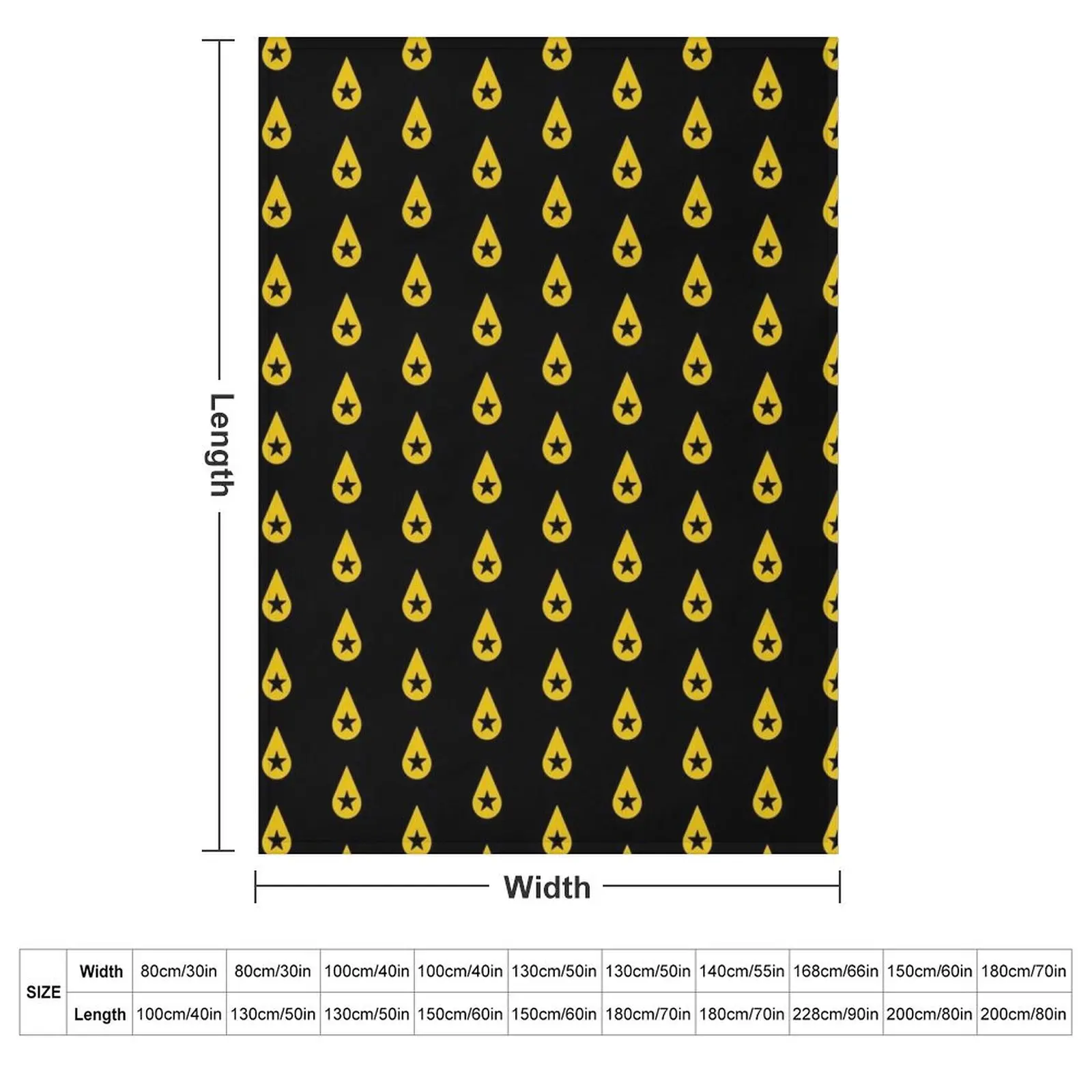 Found Heaven Black Star Throw Blanket couch cozy soft plush fuzzy picnic outdoor blanket