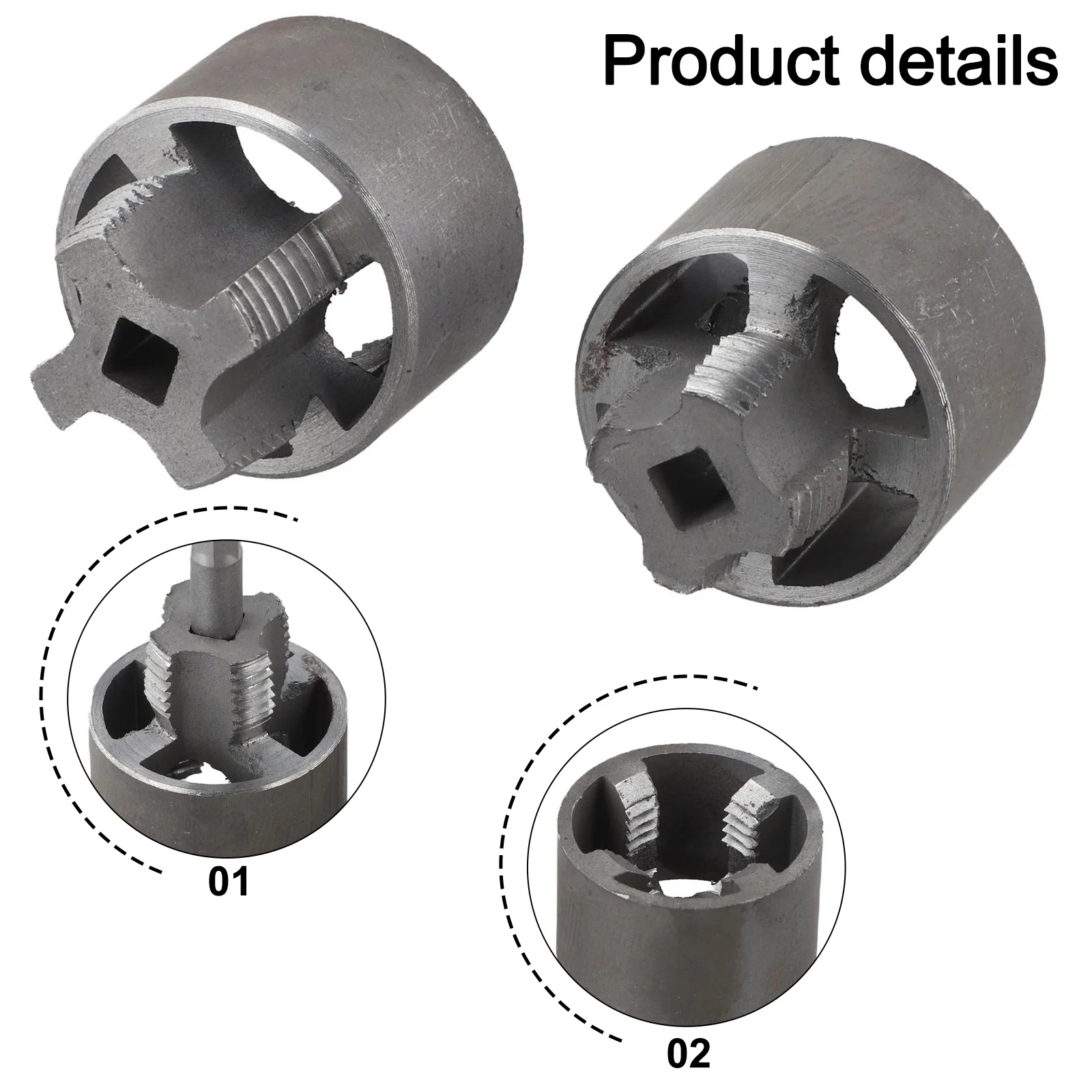 Set di punte da trapano da 2 pezzi Punta da trapano per tubo dell'acqua PPR Punzonatura per tubi dell'acqua Costruzione in acciaio al carbonio Design facile da usare