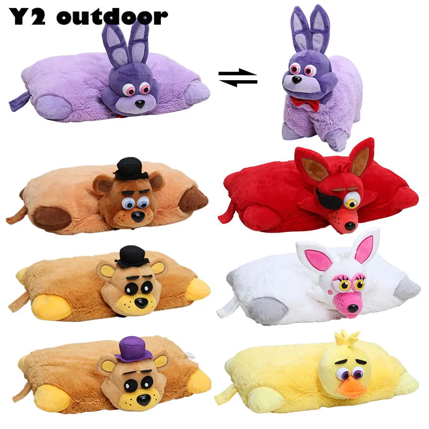 45*30-25cm Freddy Plush Pillow Golden Freddy Chica Fazbear Plush Anime Stuffed Plush Dolls Toys