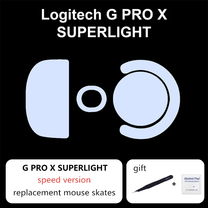 1 Set Ultraglide Smooth Mouse Skates For Logitech G Pro Wireless G Pro X Superlight ICE Speed Control Mice Glides Feet