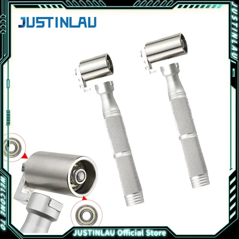 Aluminum Alloy Wallpaper Roller 35-40mm Flat Pressure Wheel for Household Wallpaper Structure with Belt Bearing