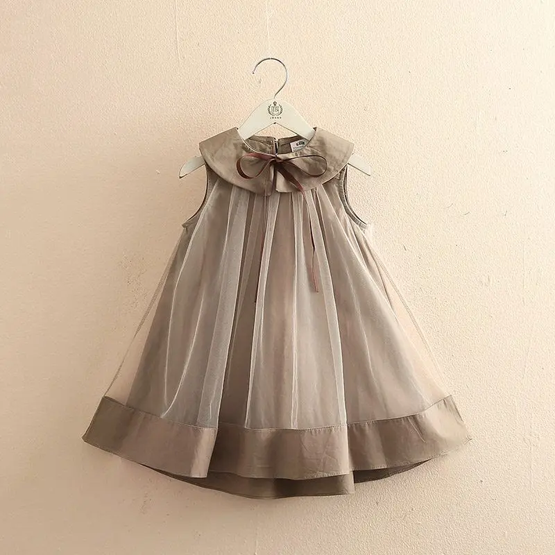 

Girls' Dress Summer New Children's Gauze Princess Skirt Children's Doll Collar Vest