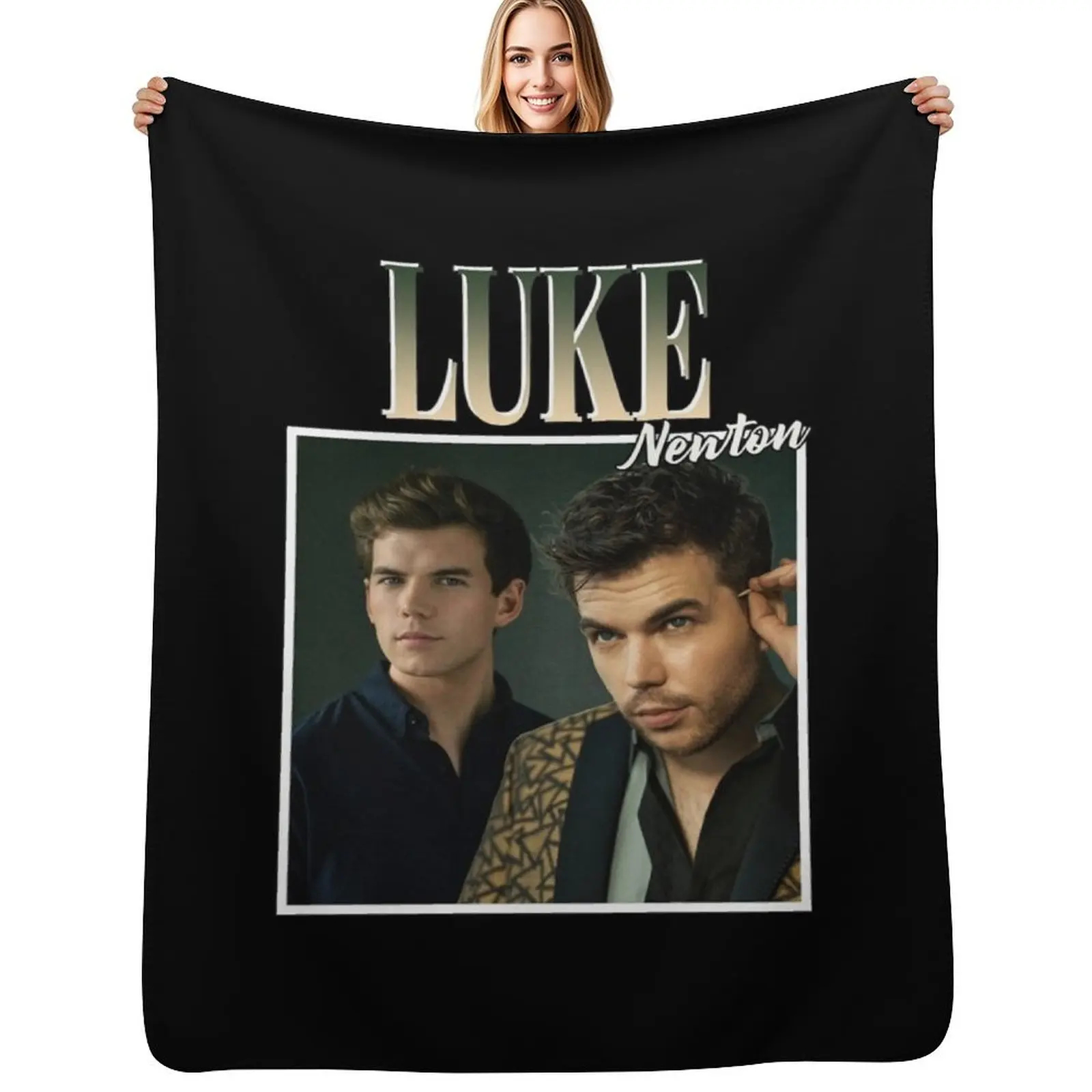 

Birthday Gift Luke Newton Graphic For Fan Throw Blanket for winter Bed Cute Luxury Designer Blankets