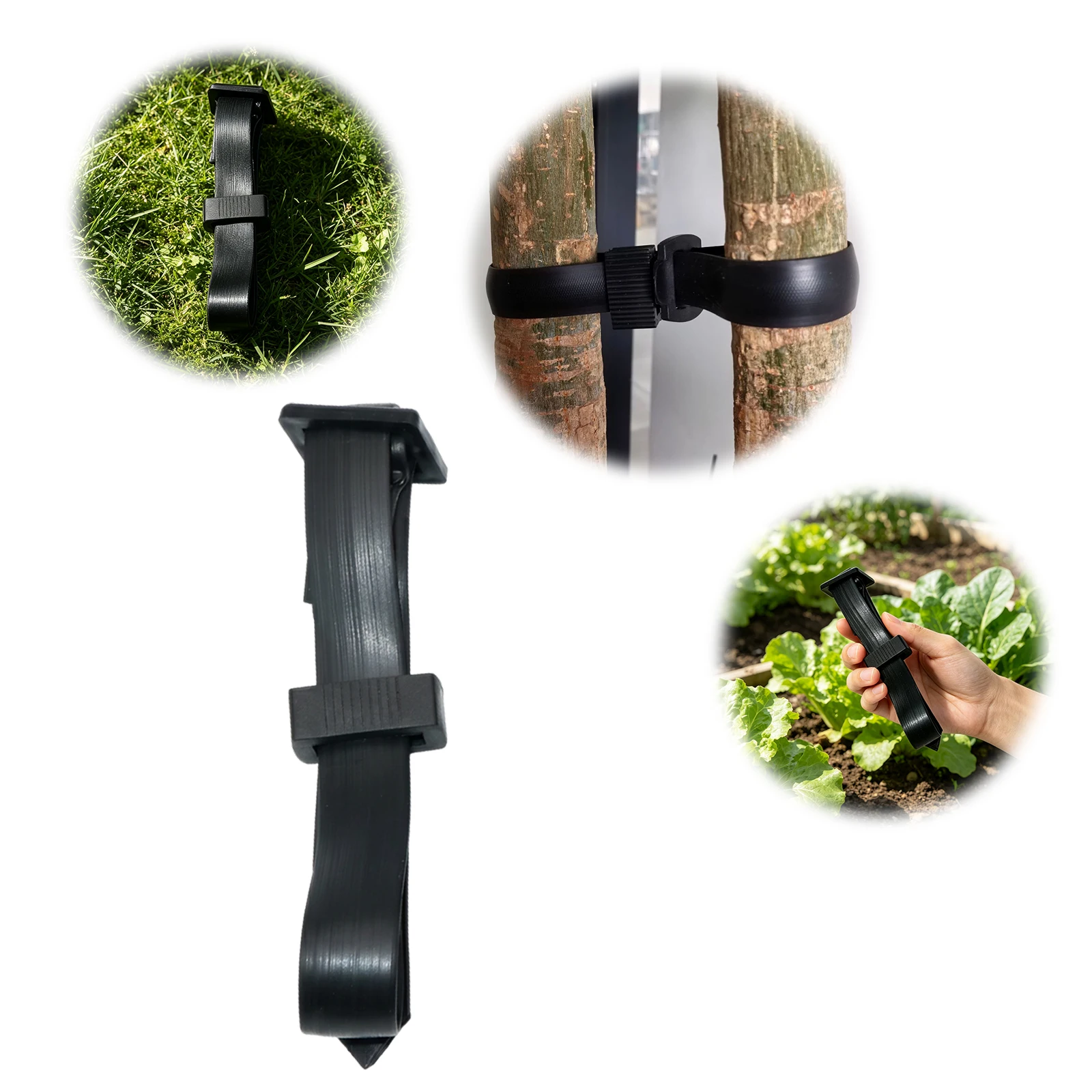 10-Pieces Plant Ties For Outdoor Plants with Buckle Lock Tree Support Straps Tree Stakes And Ties for Plants Shrubs & Saplings