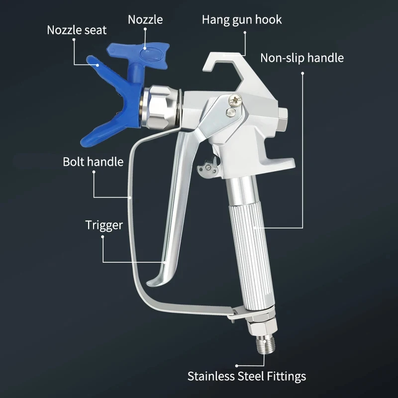 3600PSI High Pressure Airless Paint Spray Gun With 517 Tip Nozzle Guard For Wagner Pump Sprayer Airless Spraying Machine