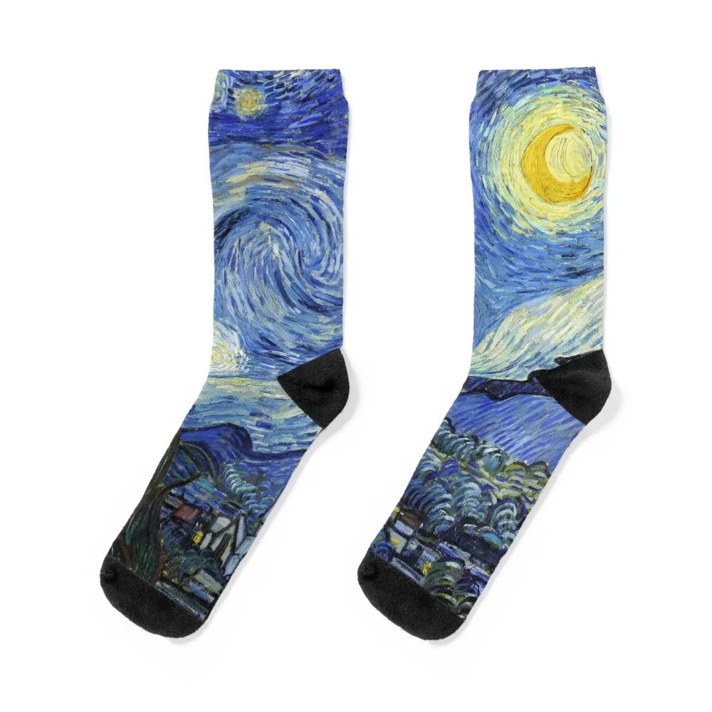 

Starry Night, Van Gogh Socks ankle floral Climbing gifts Women's Socks Men's