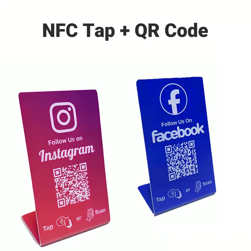 NFC 215, programmeerbare QR-code Google Review Card NFC-stationtabel ...