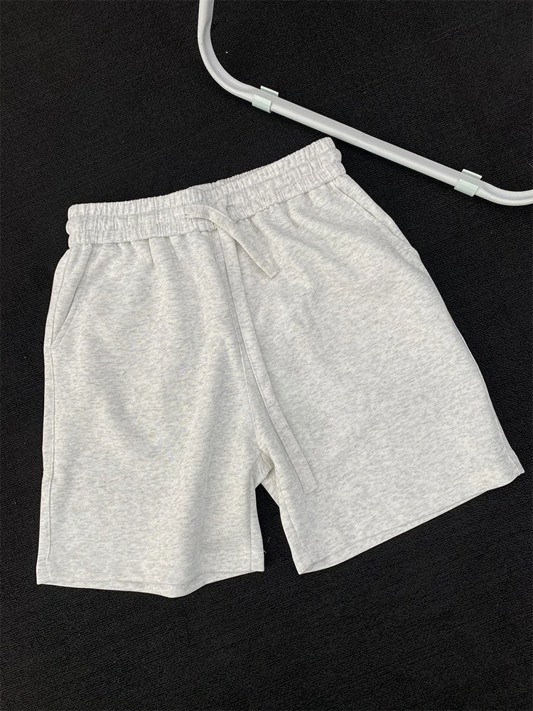 

White ey American Sle Heavyweight Sport orts Men Summer Running Fitn Training Baskeall Mid-Length Casual Four-Five...