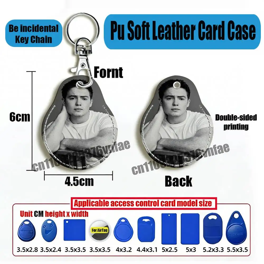 For Actor Kit Connor For AirTag Case Card Sleeve Holder ID Credit Bank Access Keychain For Air Tag Shell