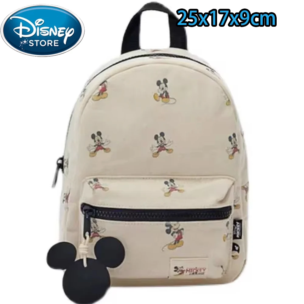 Disney Cartoon Backpack Women\'s Mickey Mouse Donald Duck Pattern Student School Bag Large Capacity Backpack Girls Shoulder Bag