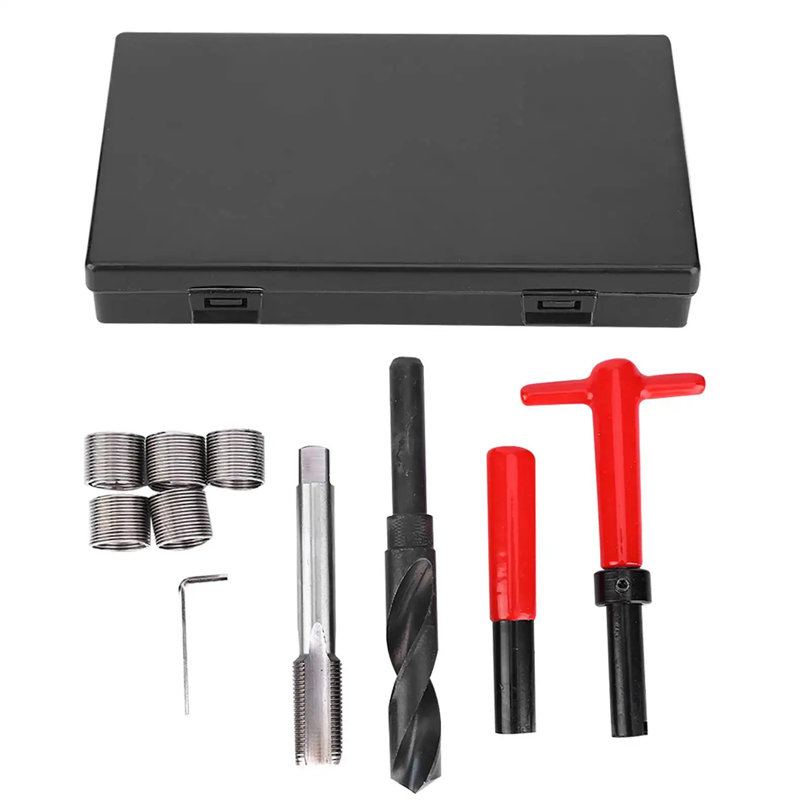 Twisted Drill Thread Repair Kit Stainless Steel Twisted Drill Wrench Threaded Insert for Car M18x1.5 Thread Repair Kit Tap