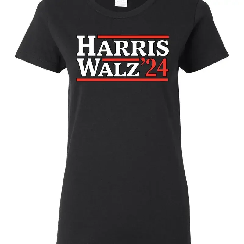 Kamala Harris Tim Walz 2024 Democrat VP Vice President USA Womens T Shirt