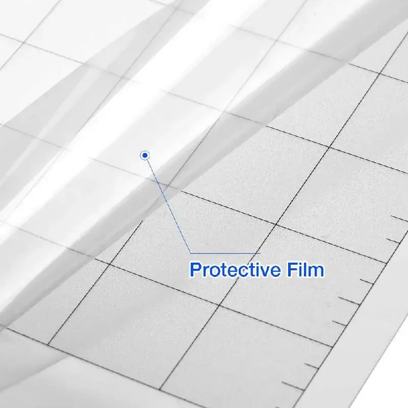 Tappetino da taglio 2 pezzi tappetino adesivo trasparente da 12*12 pollici con griglia di misurazione 12*24 pollici per macchina Plotter Silhouette Cameo