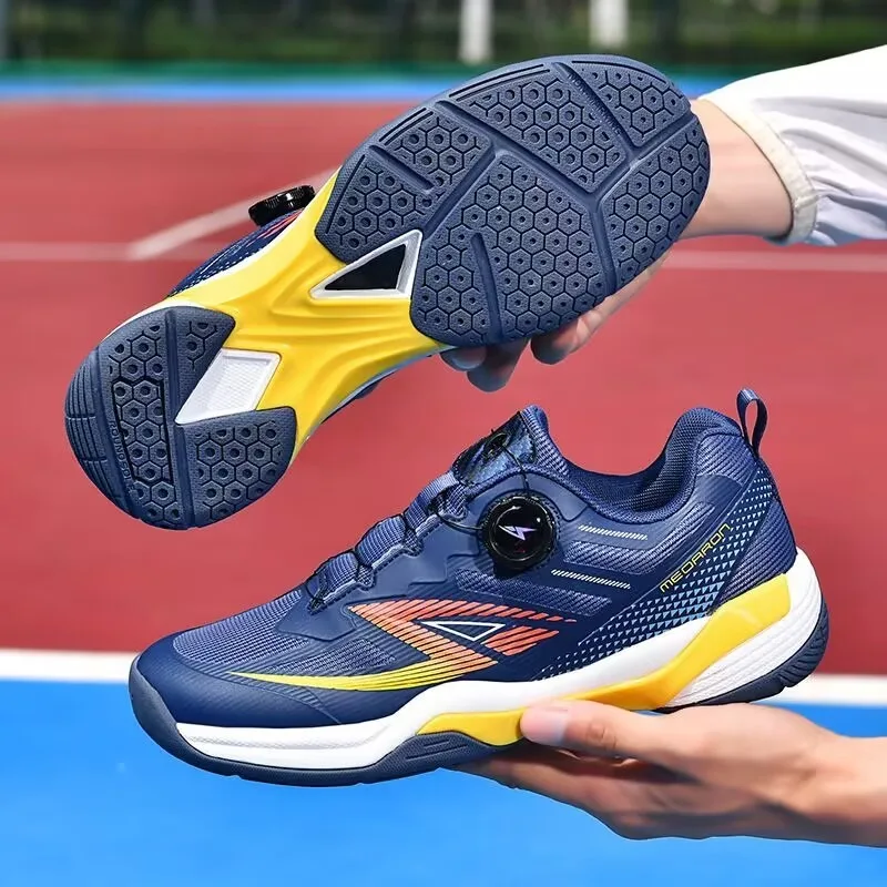 Classic Brand Table Tennis Shoes Mesh Breathable Tennis Shoes Quick Lacing Badminton Shoes Light Weight Indoor Court Shoe Unisex