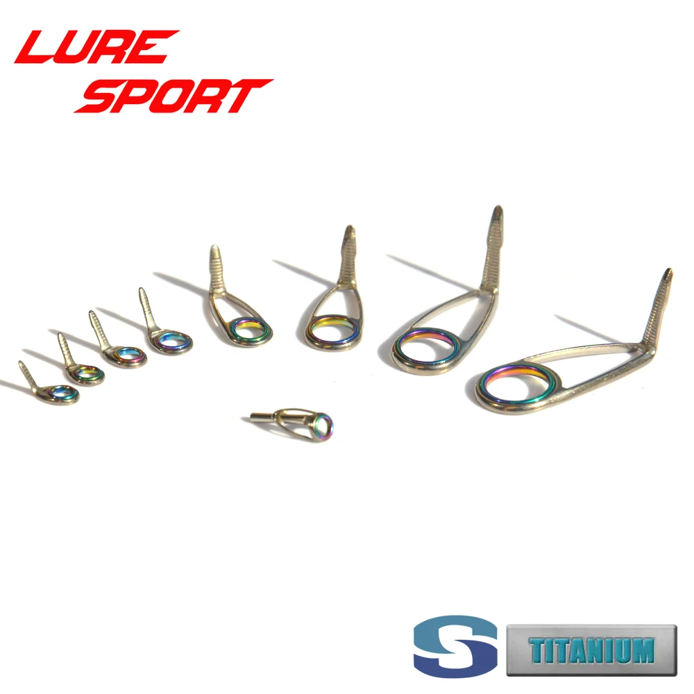 

Seaguide 9pc Titanium Frame Rainbow RS ring ​TiXLRST Top ​TiXORSG-N4.5 TiXOMRSG8 TiXOHRSG12 Guide set Rod Building Component DIY
