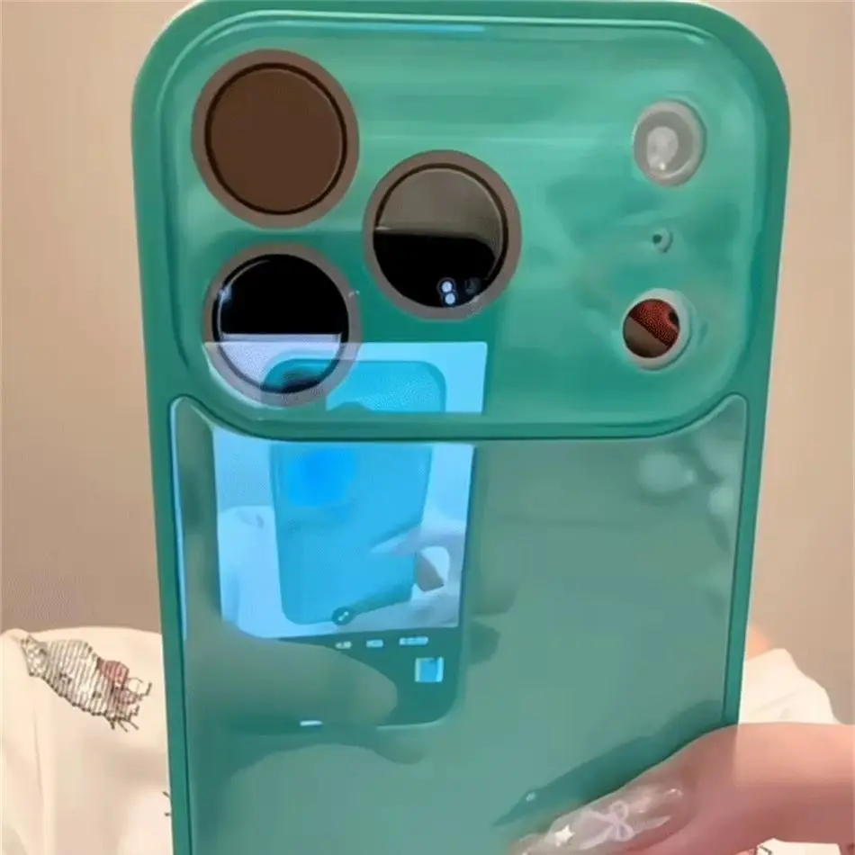 Luxury Candy Color Tempered Glass Camera Protection Case For iPhone 15 16 17 18 Pro Max Shockproof Soft Frame Smooth Hard Cover view 3